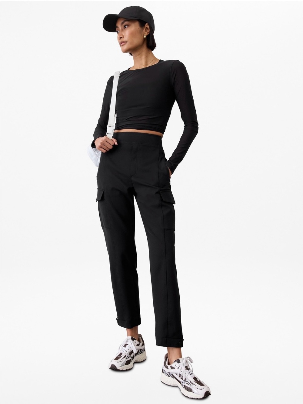 Athleta Endless High Rise Cargo Pants - Black